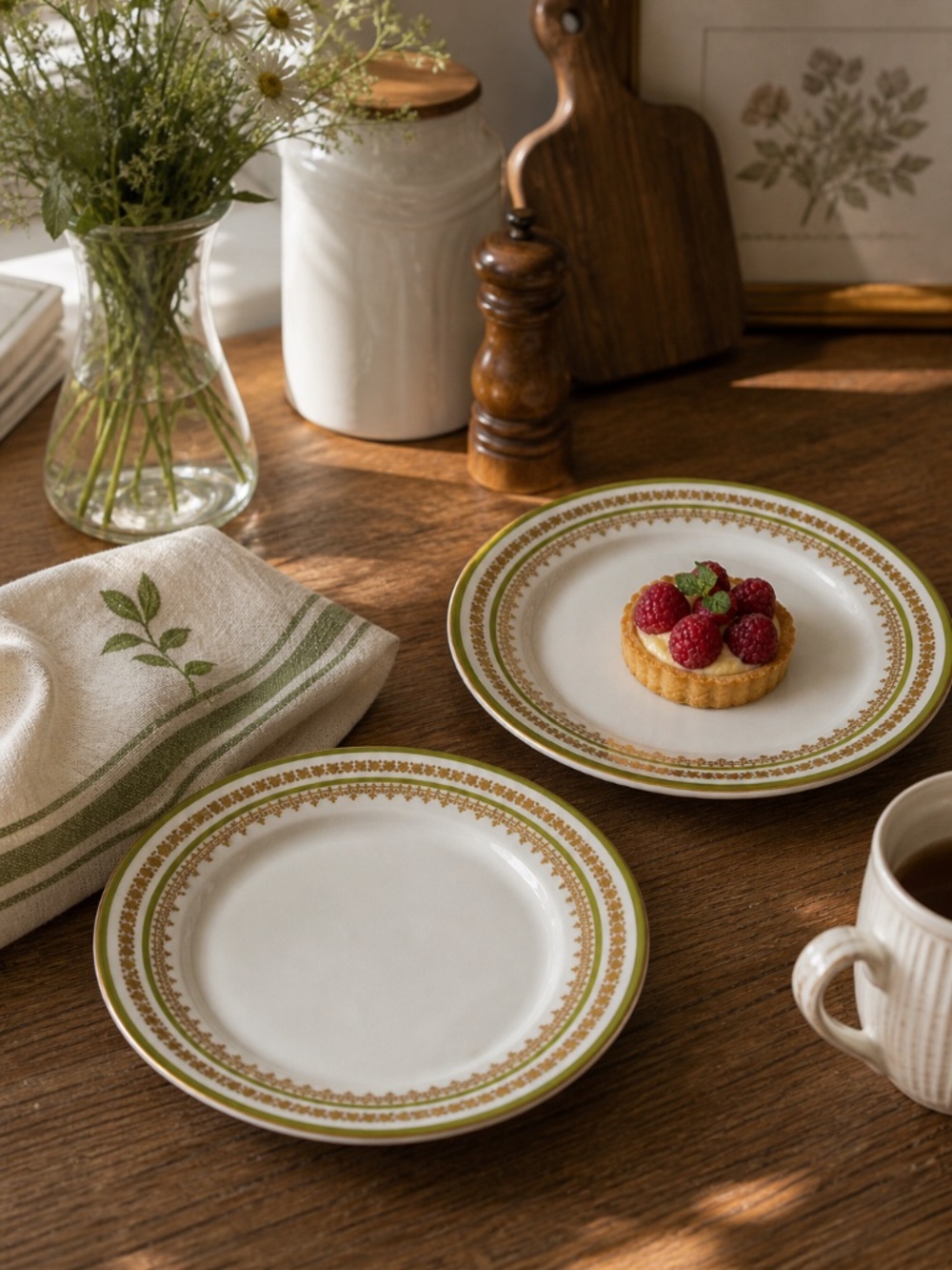 Crown Imperial Austria Set of 4 Dessert / Bread Plate dish